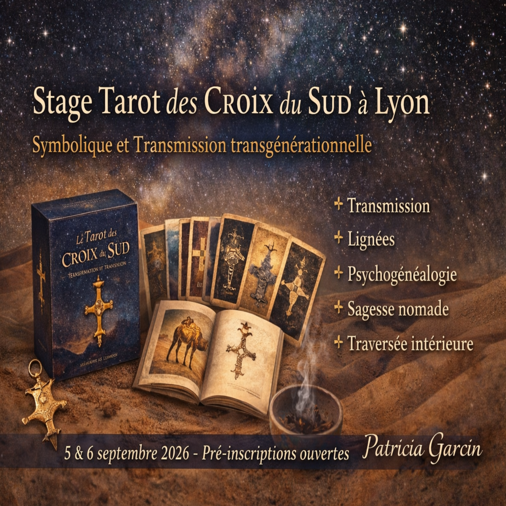 Stage Tarot des Croix du sud à Lyon. Symbolique et transmission transgénérationnelle Patricia Garcin